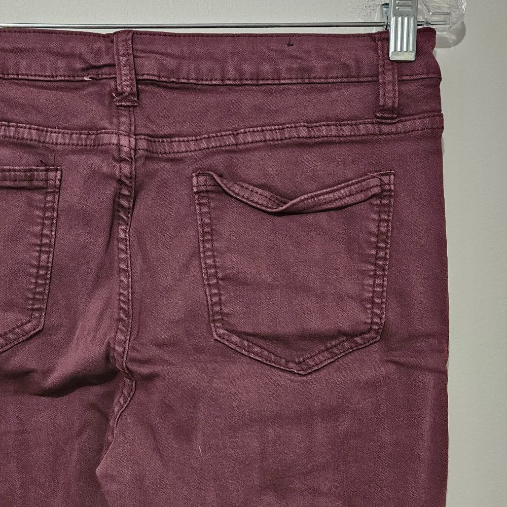 Angel Kiss Mid Rise Skinny Jeans Size 9 x 27 Ripped Stretch Distressed Pants